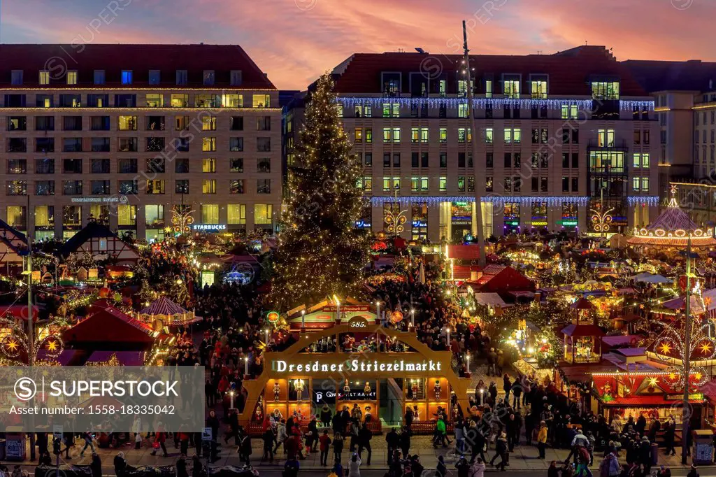 The Dresden Striezelmarkt is one of the oldest Christmas markets in Germany