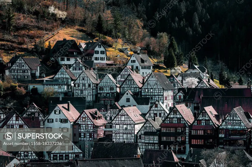 Schiltach, historic old town, Black Forest, Baden-Wuerttemberg, Germany, Europe