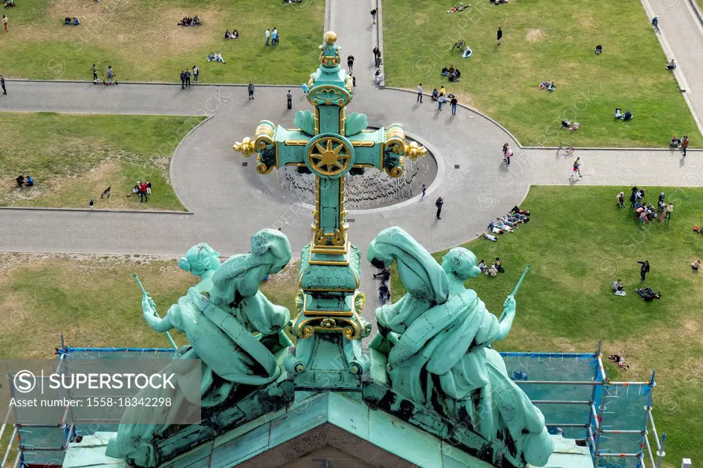 View from the cathedral on Lustgarten, Berlin Mitte, Berlin, Germany