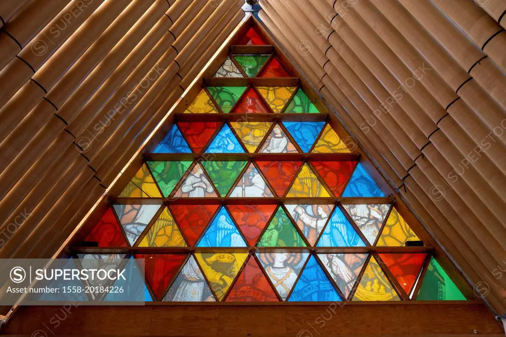 Famous Cardboard Cathedral of Christchurch, New Zealand