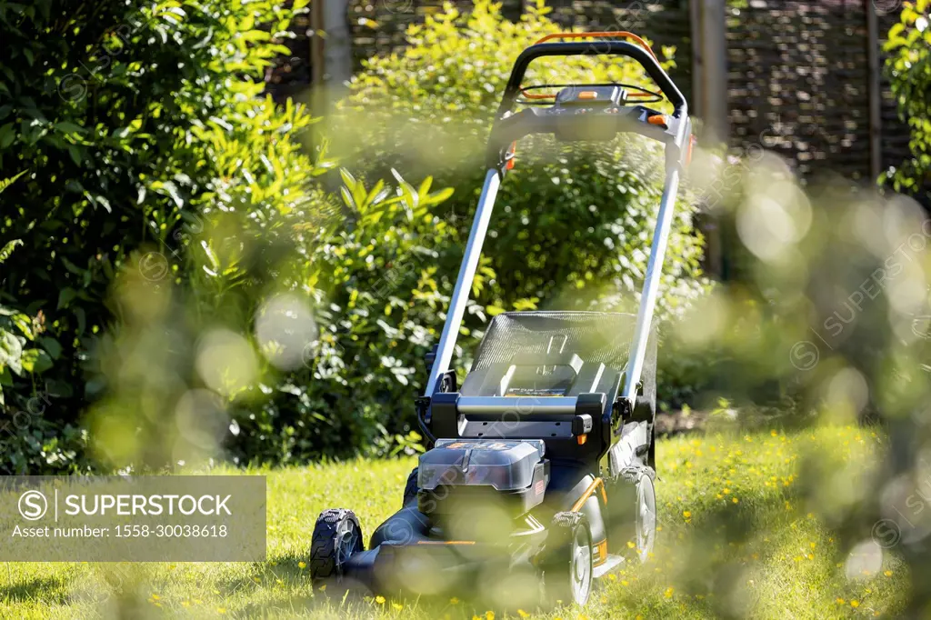 New WORX NITRO WG749E cordless lawn mower 40 V lawn mowing