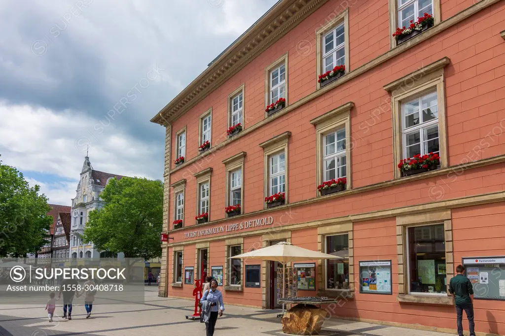 Detmold, Town Hall in Teutoburger Wald, North Rhine-Westphalia, Germany