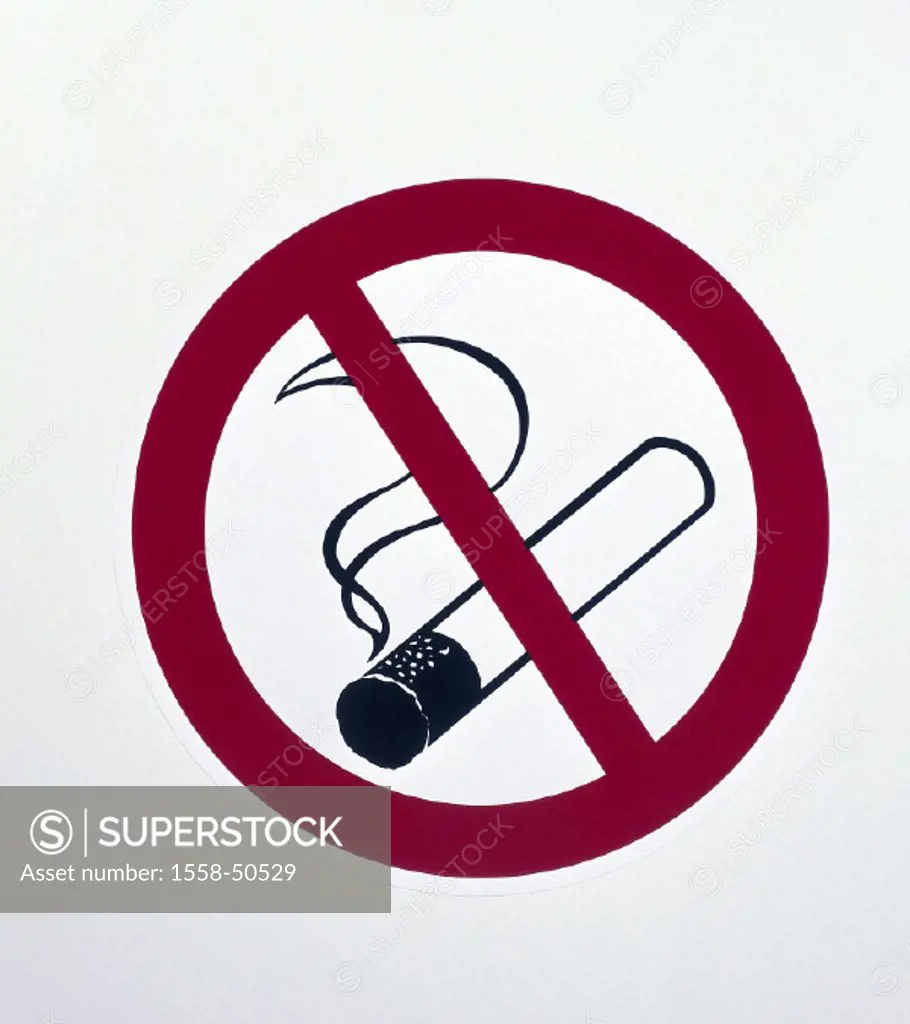 Symbol, signs prohibited smoking, sign, prohibition, smoke prohibition, nonsmokers, healthproduct shot, still life, free plates