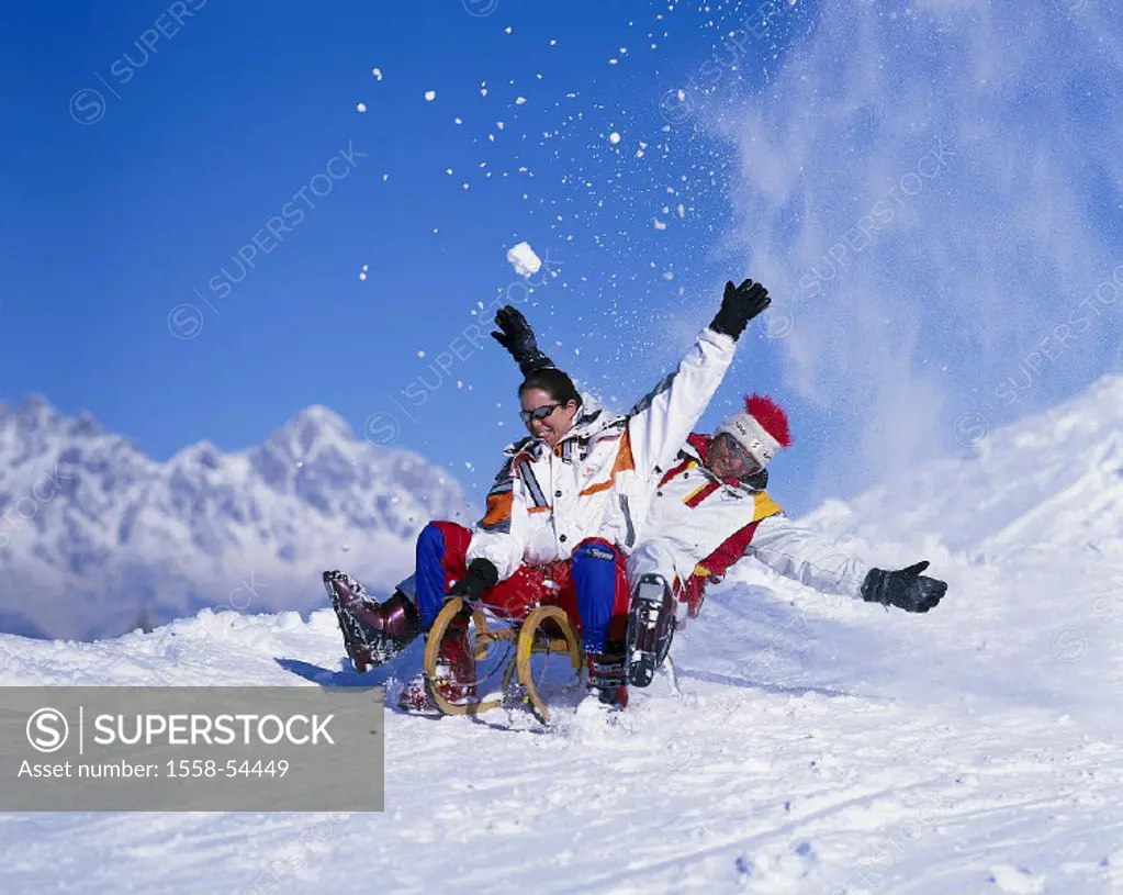 Highland shaft, pair, sledding