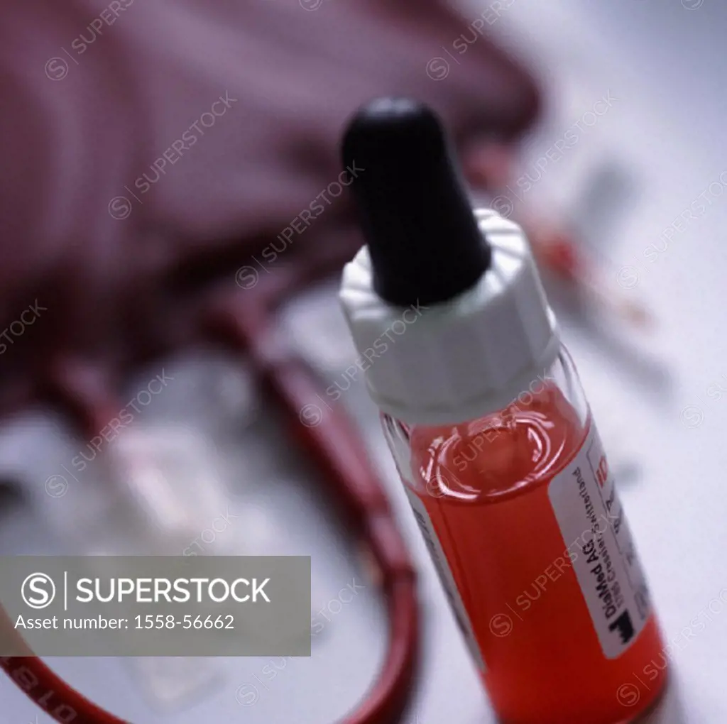 Blood reagent, blood preserve, detail