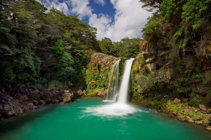 Tawhai Falls, Tongariro National Park, Manawatu-Manganui, north Island, New Zealand