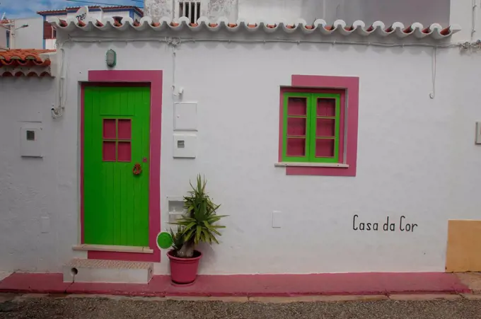 Portugal, Zambujeira do Mar, house, door