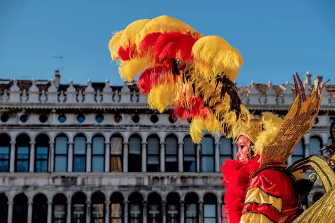 Carnival of Venice in St. Mark's Basilica, Piazza San Marco, San Marco, Venice, Veneto, Italy