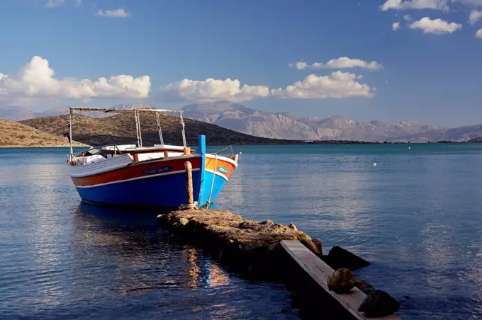 Crete, Elounda, coastal landscape