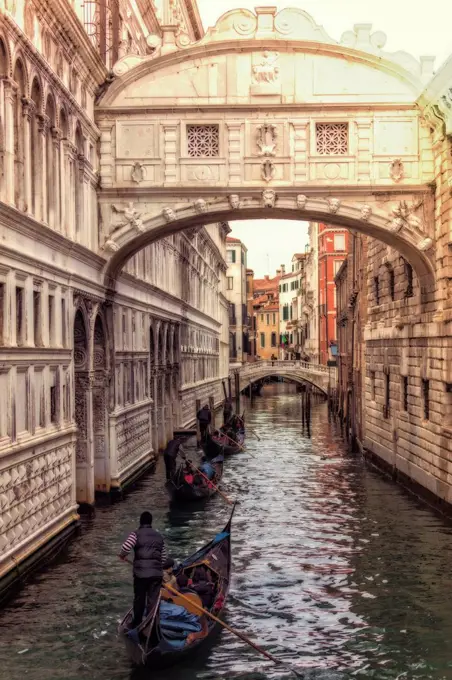 Bridge of Sighs, Italy, Veneto, Venice, channel, Ponte dei Sospiri