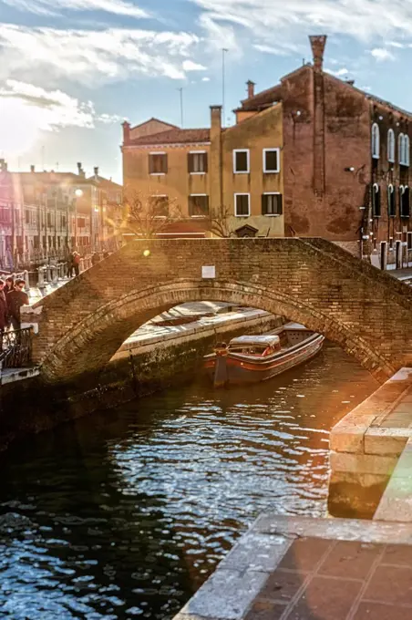 Bridge in the backlight, Venice, Italy, Veneto