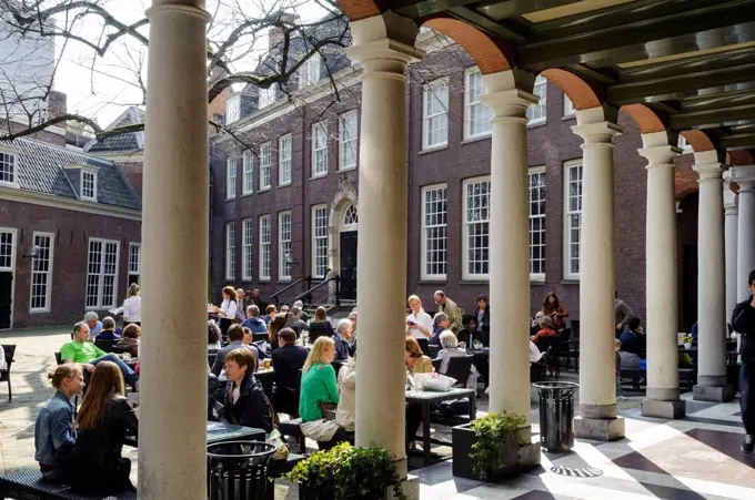 Café of the museum 'Mokum', Amsterdam Museum, Amsterdam, Holland, Netherlands