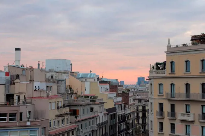 Over the roofs of Barcelona