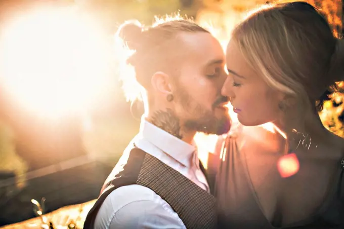 Young couple, natural, happy, in love