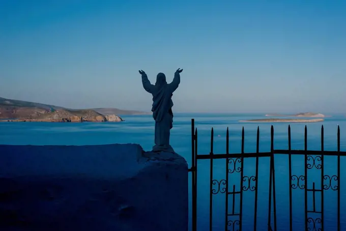 View from the cemetery in Astypalea, Greece