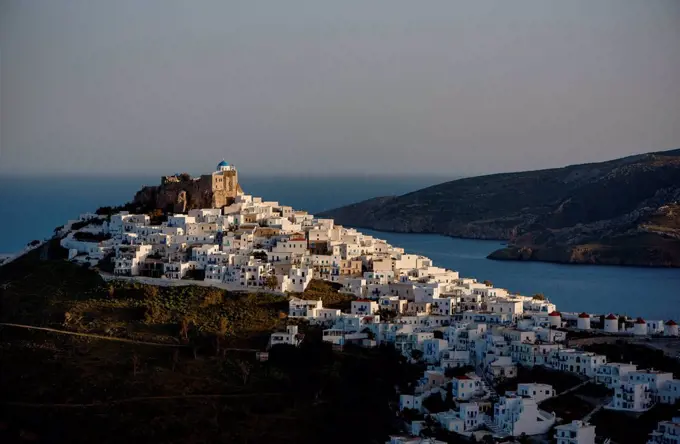 Astypalea in Greece at sundown