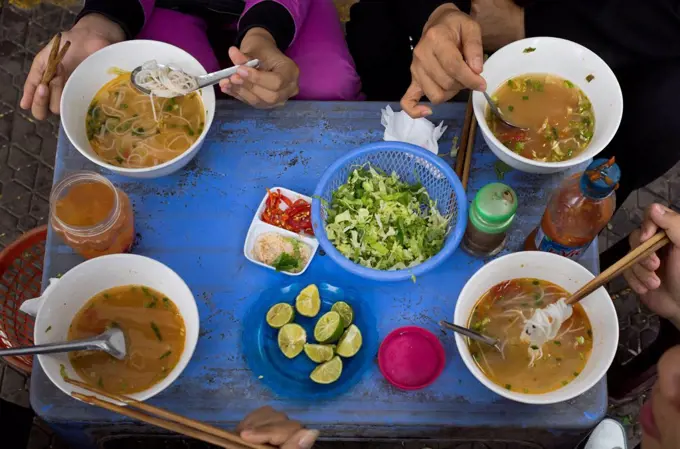 Vietnam, Haiphong, street food, Pho soup