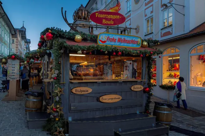 Christmas fair in Bad Tölz, Bavarians, Germany