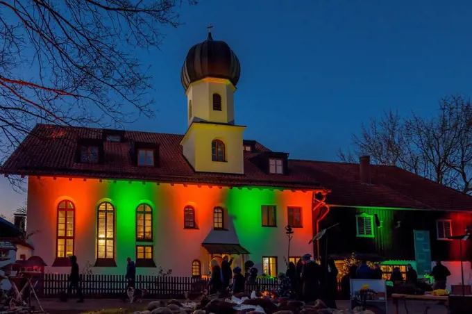 Christmas fair on estate Dietlhofen, Peter Maffay Stiftung, Bavarians, Germany