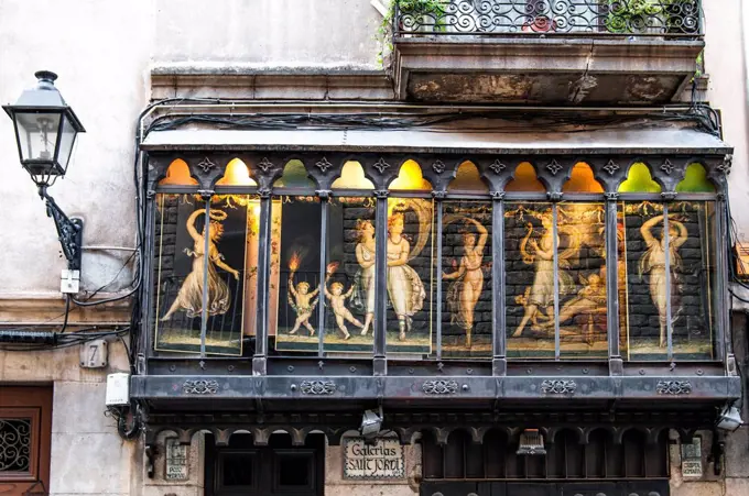 Balcony, Barcelona, Spain