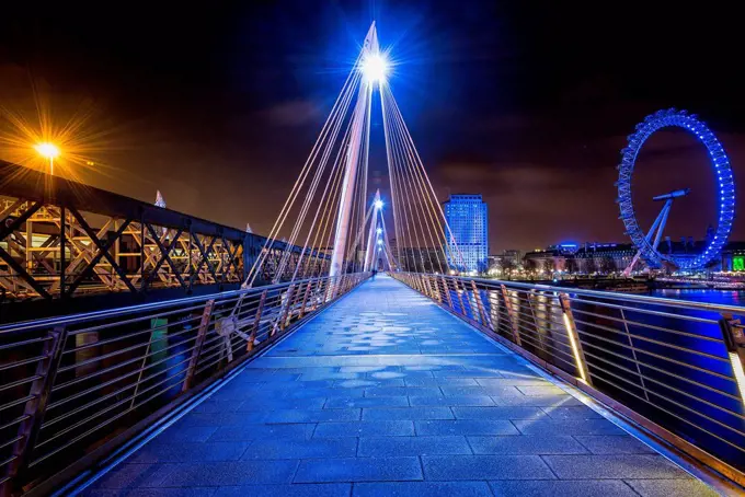 London,England One London Bridge taken at night