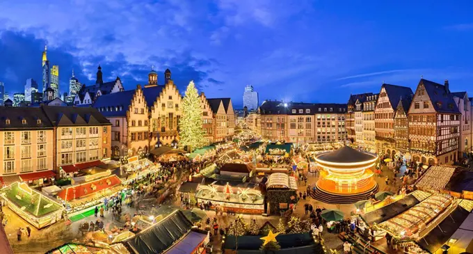 Christmas market in Frankfurt, Germany