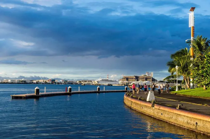 Waterfront of Papeete, Tahiti, French Polynesia