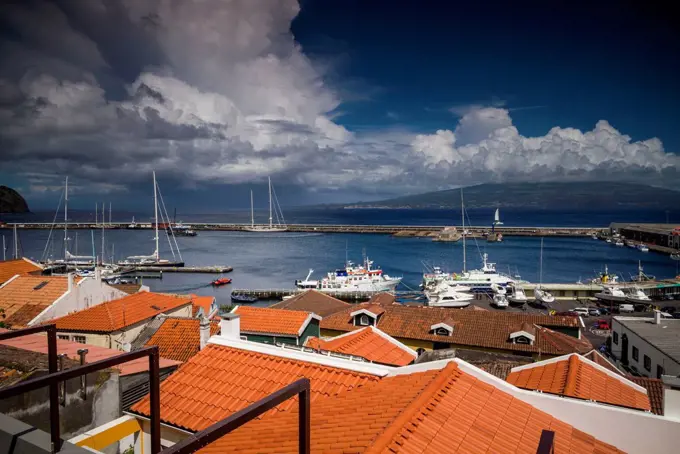 Portugal, Azores, Faial Island, Horta, waterfront