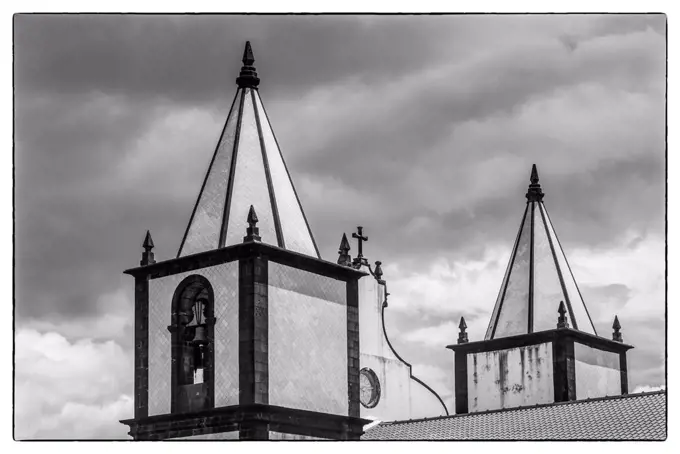 Portugal, Azores, Pico Island, Prainha, town church