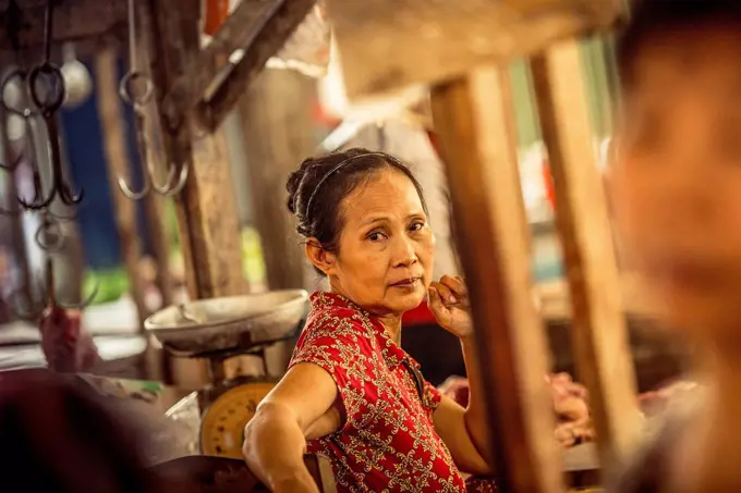 Asia, Southeast Asia, South Vietnam, Vietnam, Mekong Delta, floating market