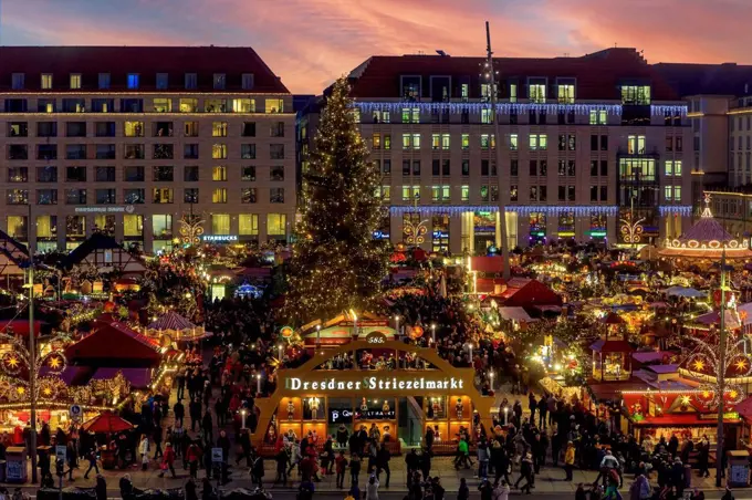 The Dresden Striezelmarkt is one of the oldest Christmas markets in Germany