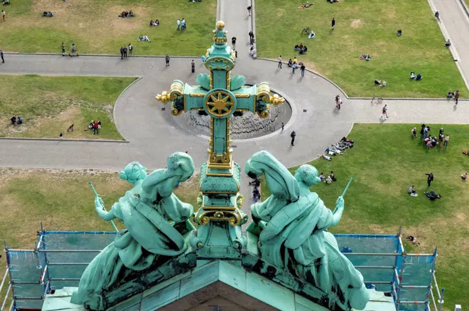 View from the cathedral on Lustgarten, Berlin Mitte, Berlin, Germany