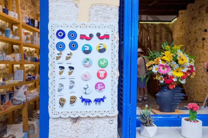 Souvenirs shop, Chania, Crete, Greek Islands, Greece