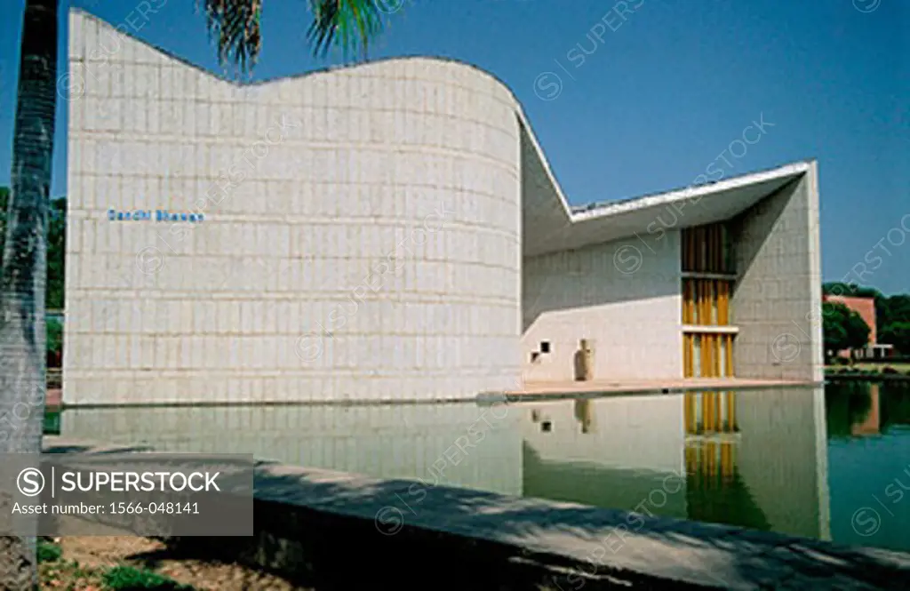 Gandhi Bhavan Auditorium (by Le Corbusier). Punjab University. Chandigarh. India