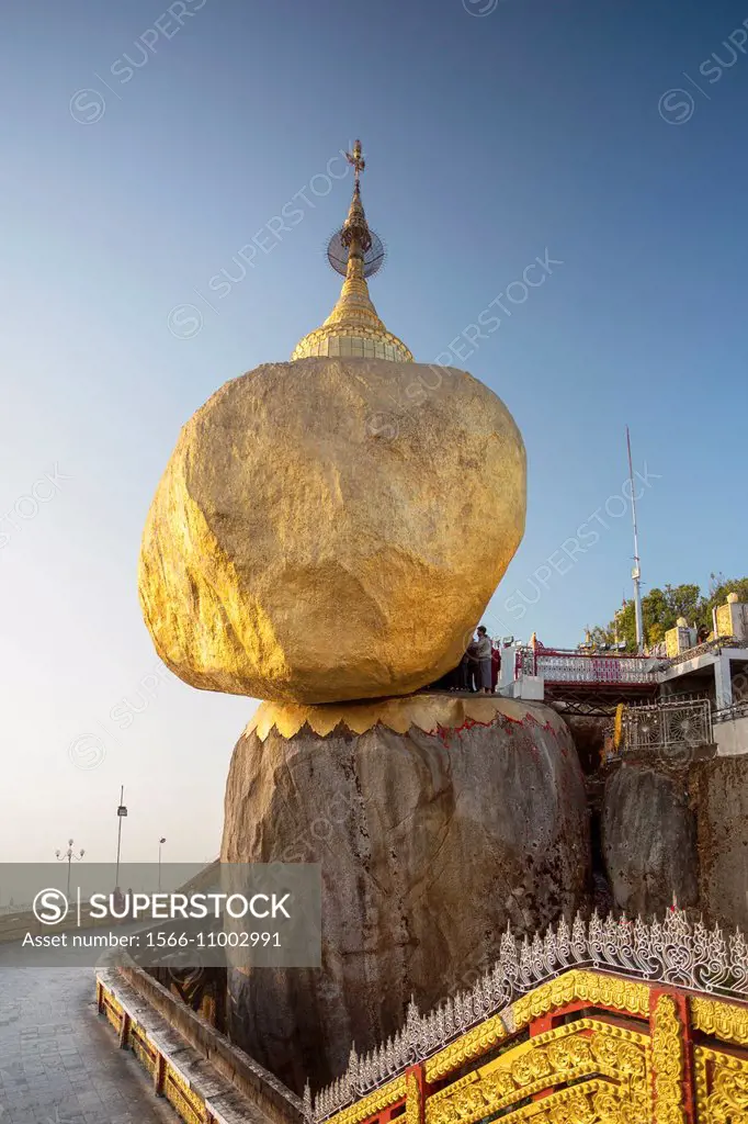 Myanmar ,Mon Province, Kyaikto City , Kyaiktiyo Rock (Golden Rock),.