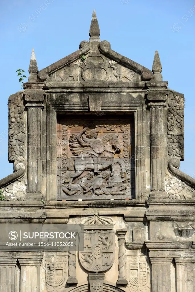 Entrance of the Fort Santiago in Intramuros Manila, Philippines,South East Asia.