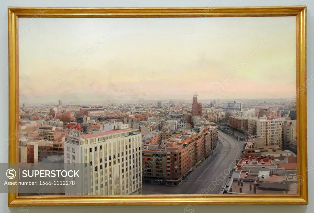 ´View of Madrid from Torres Blancas´, 1974-1982, Antonio Lopez, Retrospective Exhibition of the work of Antonio Lopez,Thyssen Bornemisza Museum, Madri...