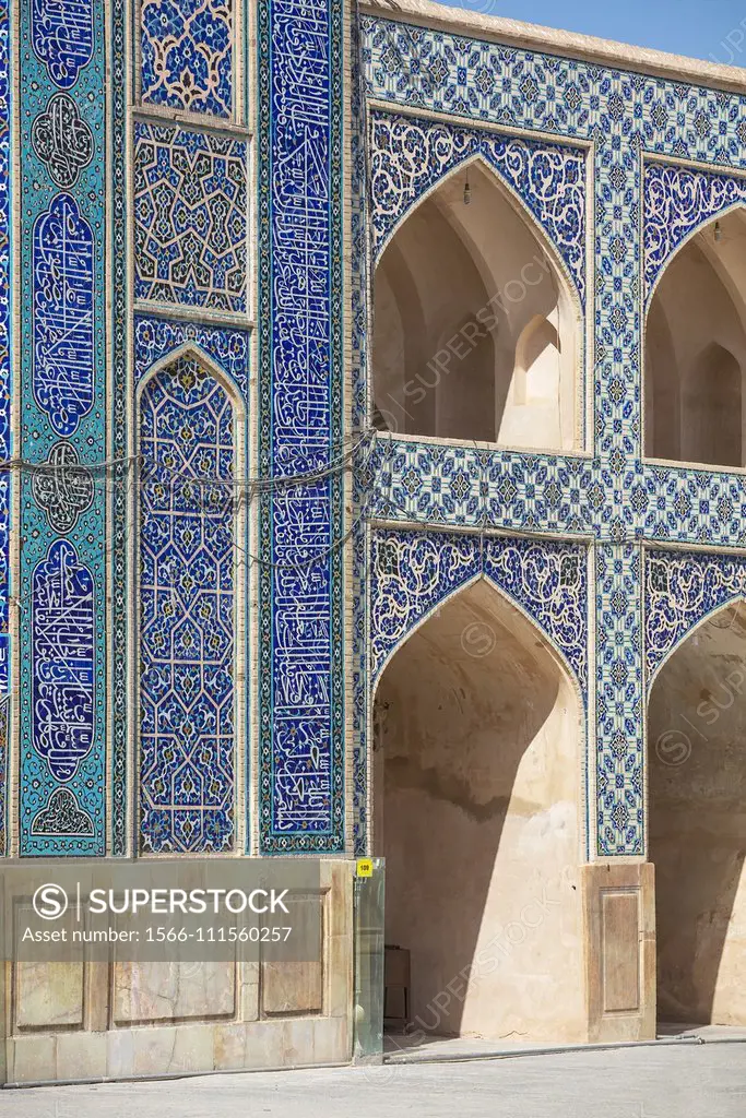 Jameh Mosque, Isfahan, Isfahan Province, Iran.