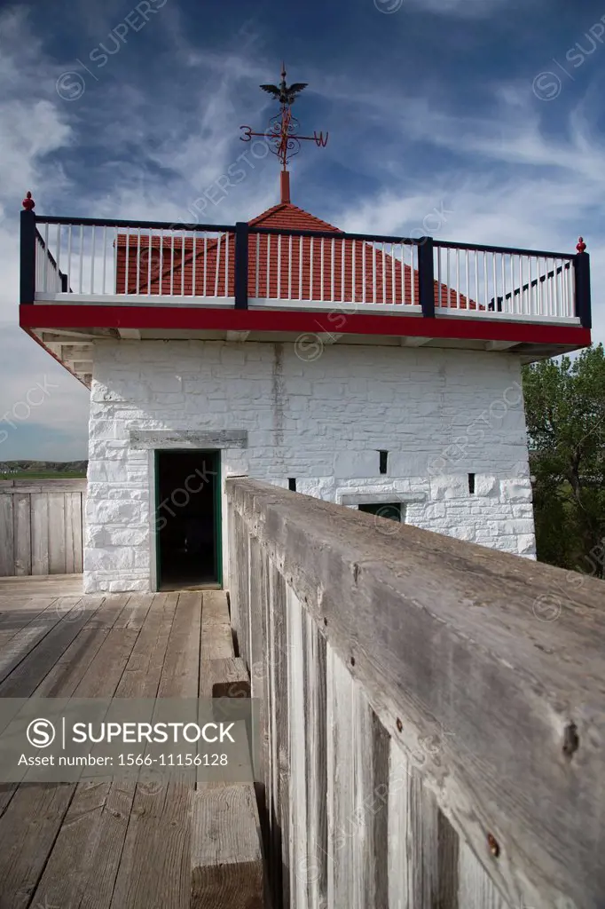 Buford, North Dakota - The Fort Union Trading Post National Historic Site. Fort Union was the most important fur trading post on the upper Missouri Ri...