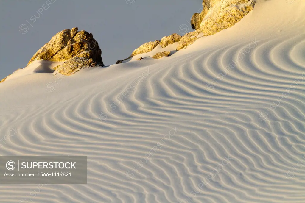 Sand bar on the seaward edge of Ditwah lagoon near Qalansiyah, Socotra island, listed as World Heritage by UNESCO, Aden Governorate, Yemen