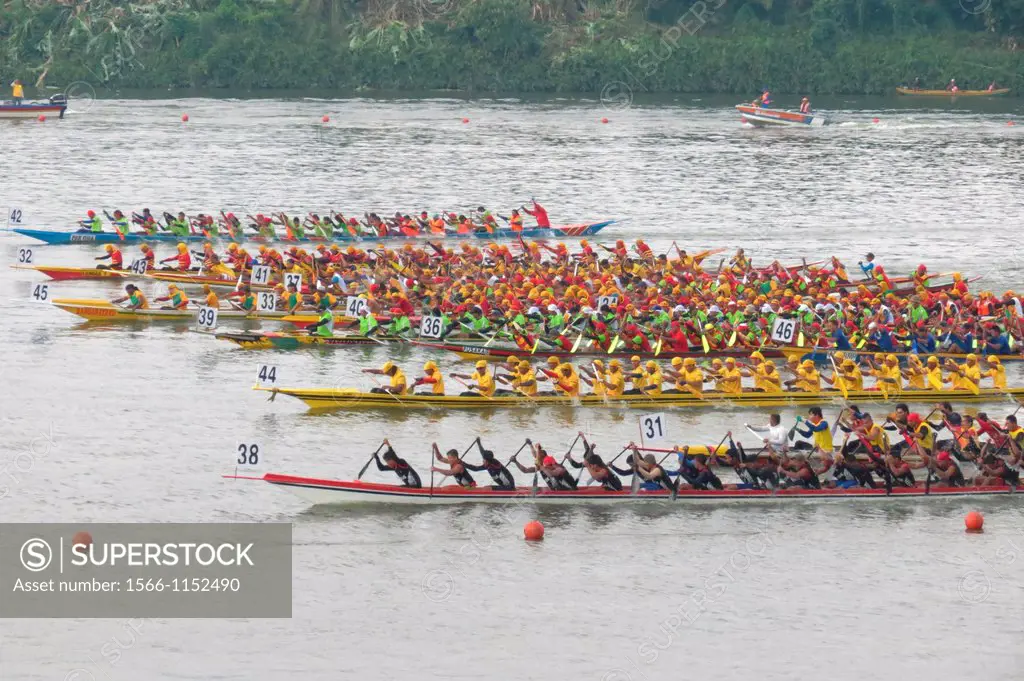 Yearly regatta in Kuching, Sarawak, Malaysia.