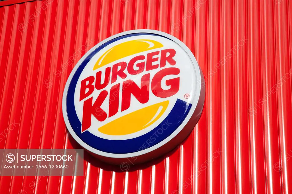 Burger King Logo on Red Background