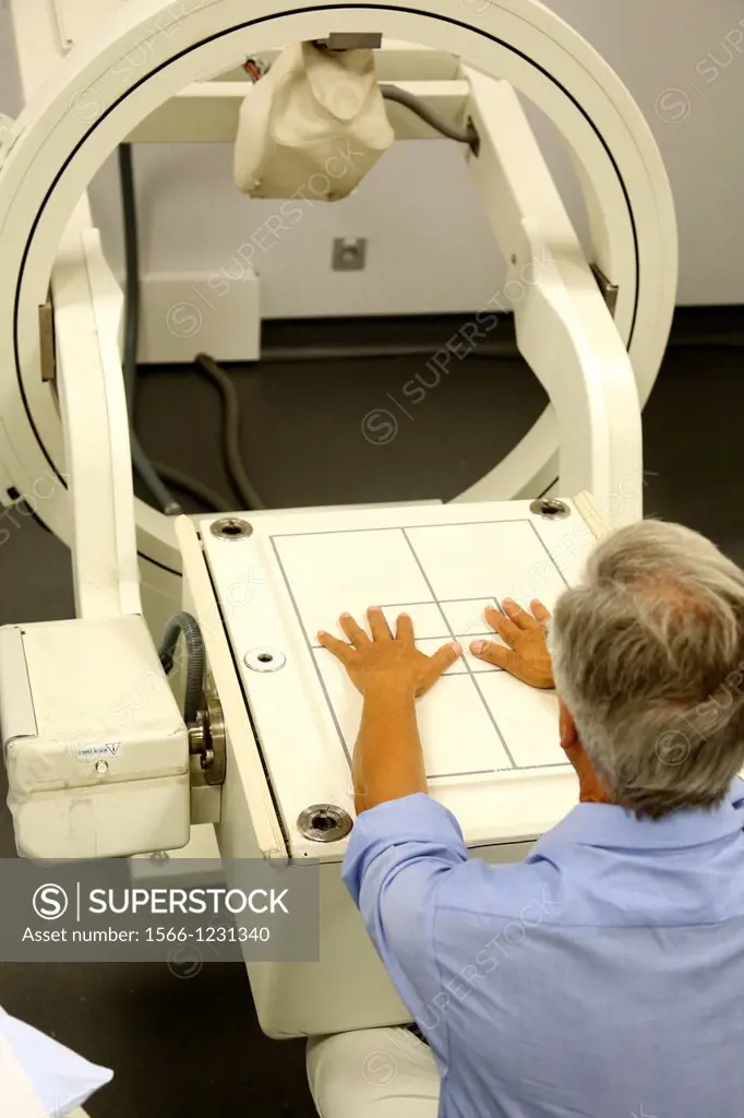 Hands scintigraphy, Scintigraphy is a form of diagnostic test used in nuclear medicine, wherein radioisotopes are taken internally, and the emitted ra...