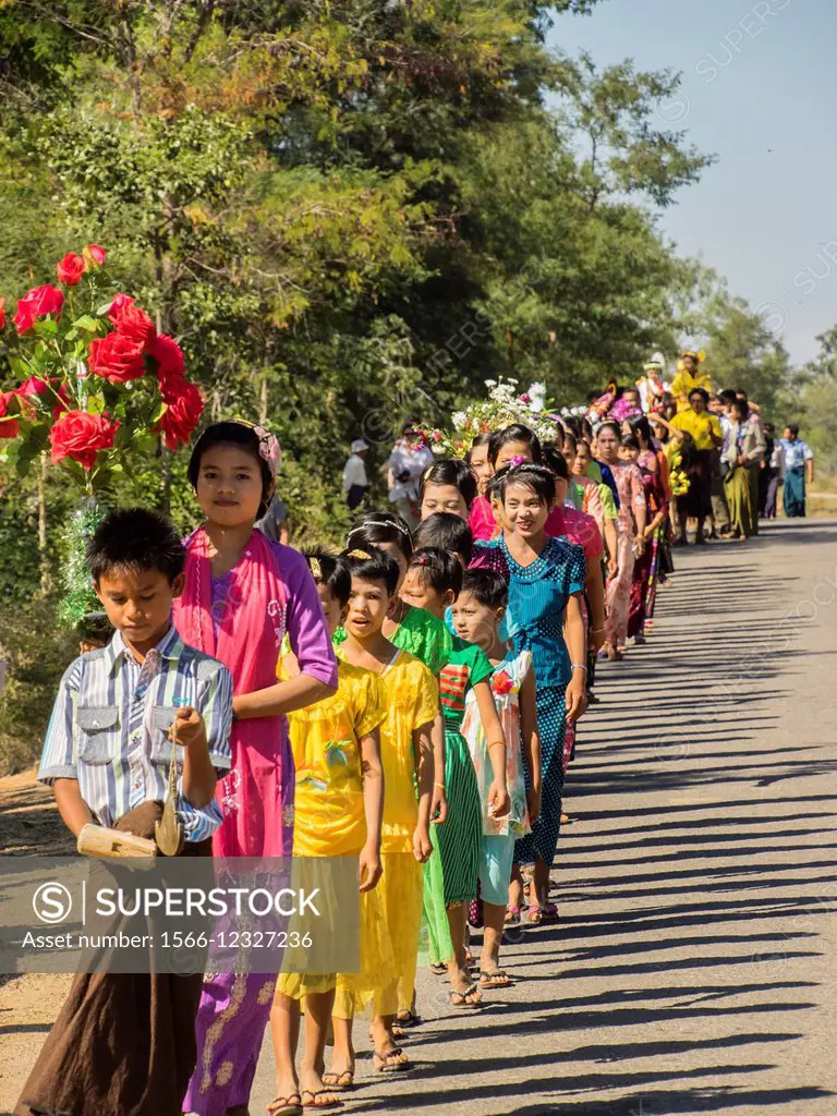 Monk Ordination Ceremony, Myanmar