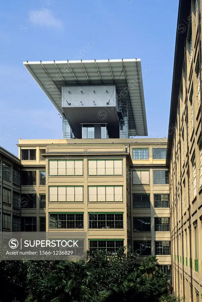 Le Meridien hotel housed in the Lingotto building, that was an automobile factory built by Fiat, converted into a multi-purpose centre by the architec...