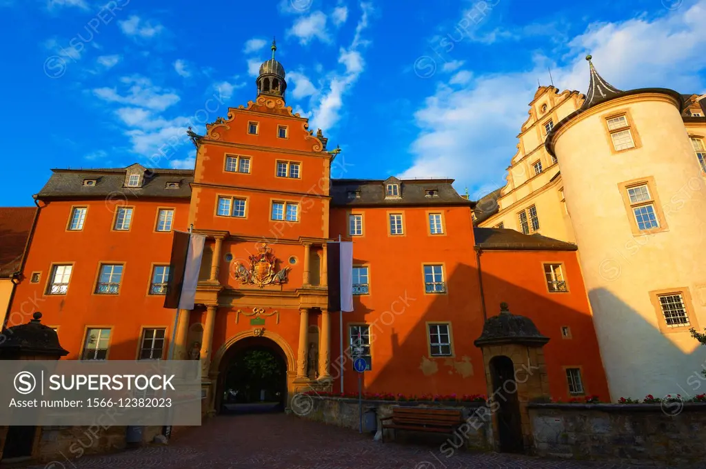 Bad Mergentheim, Deutschordenschloss, castle of the Teutonic Knights, Romantic Road, Romantische Strasse, Baden-Wuerttemberg; Germany; Europe.