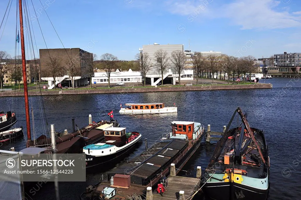 The port, historical dock. Amsterdam, Netherlands