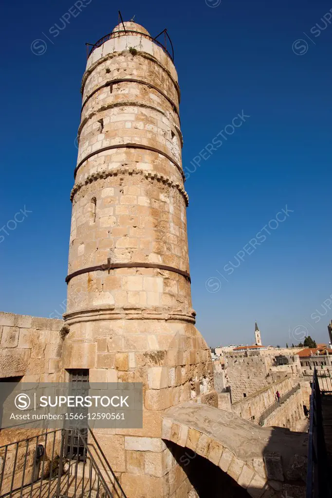 The Tower of David or Jerusalem Citadel, Old City, Jerusalem, Israel.