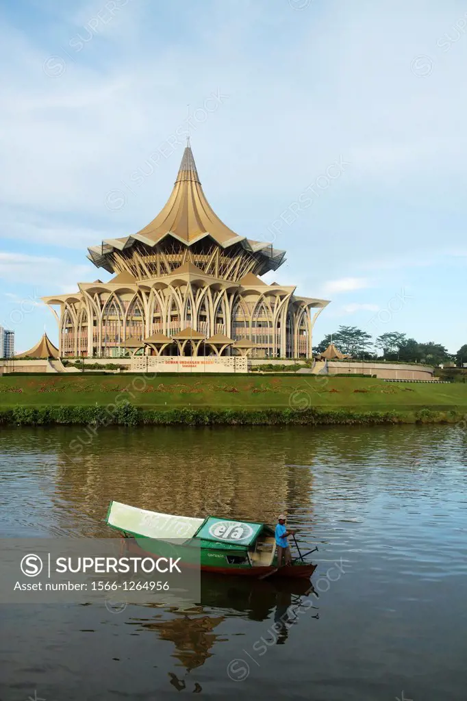 Dewan Undangan Negeri DUN Building in Kuching, Sarawak, Malaysia