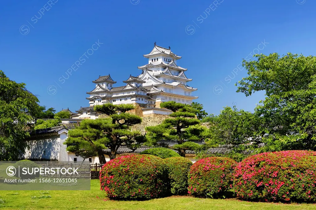 Japan, Hyogo Province, Himeji City, Himeji Castle, Shirazaki Jo.